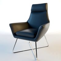 Divani Casa Rossmoor - Modern Leather Lounge Chair