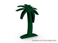 Palm Tree Board Game Tokens Meeple