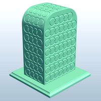 Rounded Rectangle with Patterns Rings v1