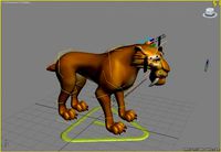 Sabretooth Tiger Rigged - Ice Age
