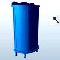 Curio Cabinet on legs V1