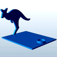 Kangaroo about to jump v1