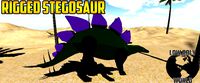 Rigged Stegosaurus