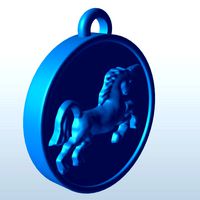 Unicorn On Circle V1
