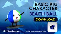 Beach Ball - Cartoon character Rig