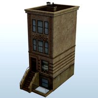 New York City Brownstone Building v1