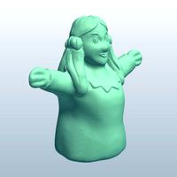 Finger puppet girl v1