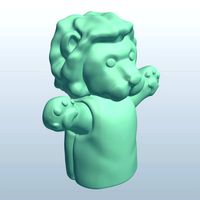 Finger puppet lion V1