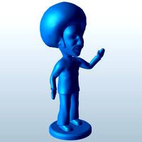Bobblehead Man with Afro v1