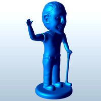 Bobblehead Golfer Man v1