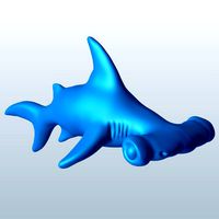 Hammerhead Shark baby happy V1