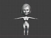 Cartoon Girl Character