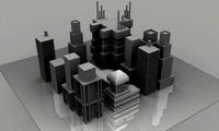 Urban city buildings