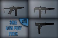 Submachine Gun Low Poly Pack #1