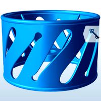 Drum Shape Baseball Bat Cutouts V1