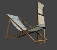 Beach Chairs low polly