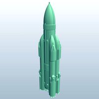 Booster rocket for space shuttle v1