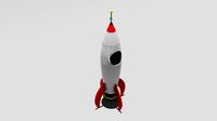 cartoon rocket