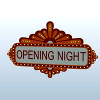 Broadway Theater Sign with Lights v3