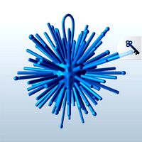 Starburst Snowflake Christmas Ornament v1