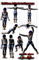 Until Dawn character Ashley compatible daz3d poser pro