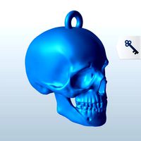 Gothic Glass Skulls Ornaments v1