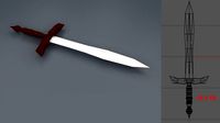 Sword Model Low Polly