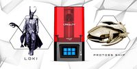 Creality Resin 3D Printer + Protoss Carrier + Loki