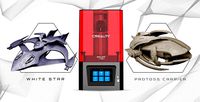 Creality Resin 3D Printer + White Star + Protoss Carrier