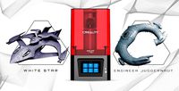 Creality Resin 3D Printer + White Star + Engineer Juggernaut