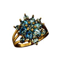Ring with Topazes | 3D