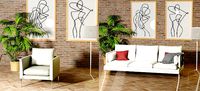 Zanotta william couch sofa plus a free  Metrica PILOTIS armchair