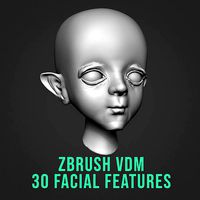 ZBrush Facial Features VDM Brush