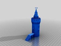 XIX ce Victorian age Tower-Terrain-Modelism Kit Multiparts  | 3D
