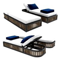 Restoration Hardware CAPRI ALUMINUM CHAISE