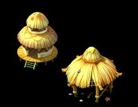 beach room thatched cottage