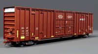 Railway BNSF Box Car