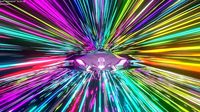Lightspeed animation with spaceship included
