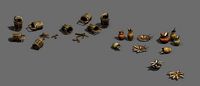 hing tools - animal bones - casks - fishing nets