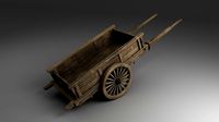 Old Wheel Barrow 3D model
