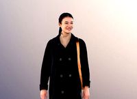 Francine 11286 - Asian Woman In Coat Outside