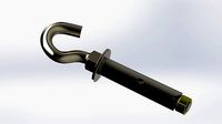 Hook Anchor Bolt - SolidWorks