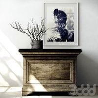 Antique Sideboard. Chest + bush + frame