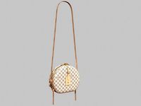 Louis Vuitton Boite Chapeau Souple Bag Azur Damier Ebene Pink