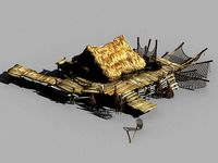 Seaside-Fishing Village-Fishermen-Building 01