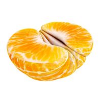 Peeled tangerine half