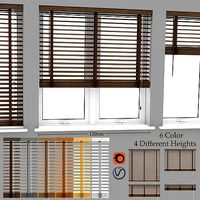 Wood Blinds Venetian version 2 - length 120cm