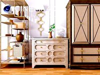 Bedroom side visualization for Cinema 4D and AR - Interior