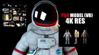 VR  Astronaut with PBR material