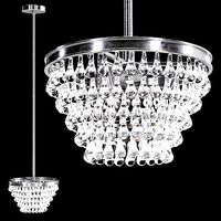 Restoration Hardware ELENA CRYSTAL SMALL PENDANT Silver